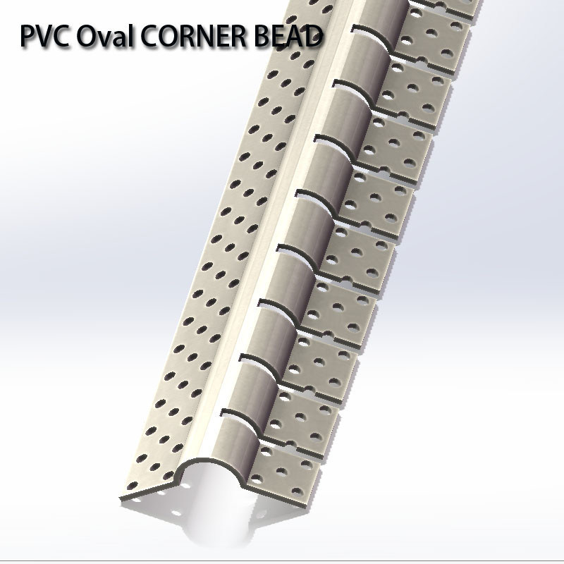 Extrusion Processing White PVC Corner Bead Edge Strip With Mesh